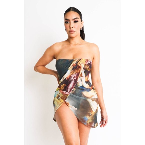 Boutique Dresses & Skirts - Women's Sexy Lab Tube Top Bodysuit Mini Dress Beach Wear Clubwear S M L